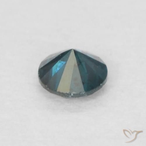 Diamante Azul natural de 0.05 ct, Redondo, VS