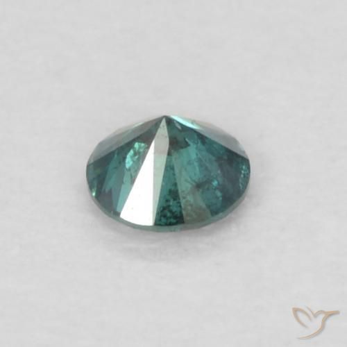 Diamante Verde natural de 0.05 ct, Redondo, VS