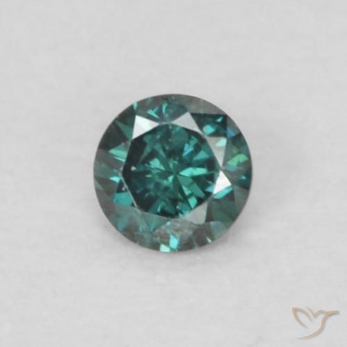 0.04ct Natural Verde Diamante, Redondo, VS
