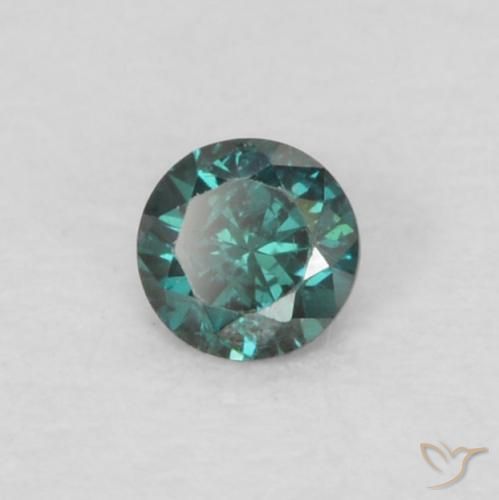 Diamante Verde natural de 0.04 ct, Redondo, VS