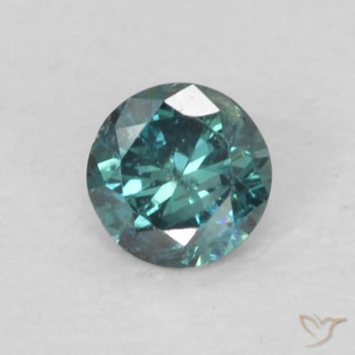 0.06ct Natural Verde Diamante, Redondo, VS-SI