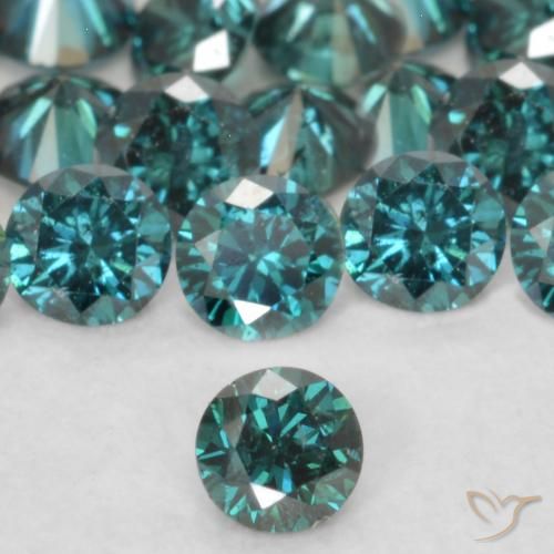 0.06ct Natural Verde Diamante, Redondo, VVS-VS