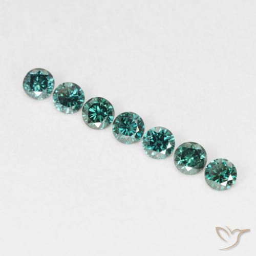 0.04ct Natural Verde Diamante, Redondo, VVS-VS