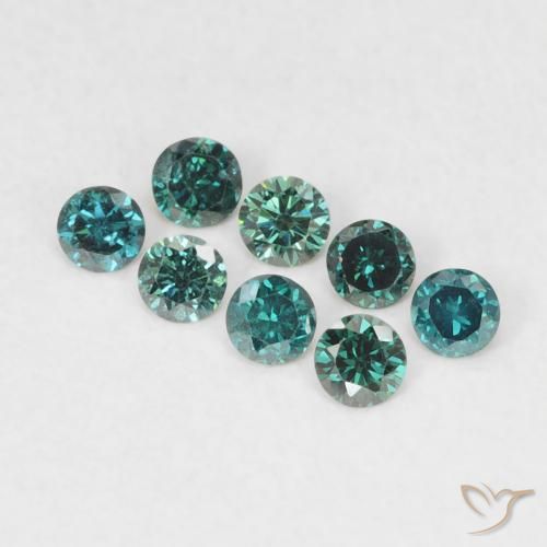 0.03ct Natural Verde Diamante, Redondo, VVS-VS