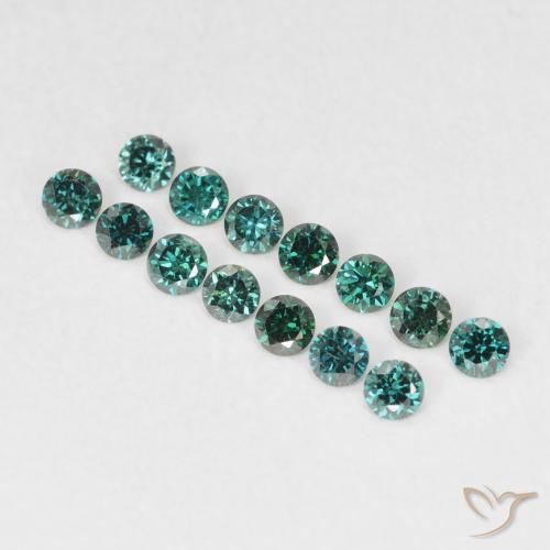 0.03ct Natural Verde Diamante, Redondo, VVS-VS