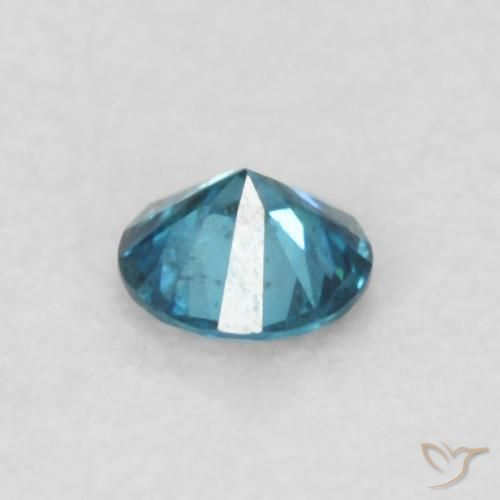 Diamante Azul natural de 0.06 ct, Redondo, VS
