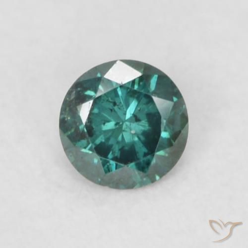 0.07ct Natural Verde Diamante, Redondo, VS