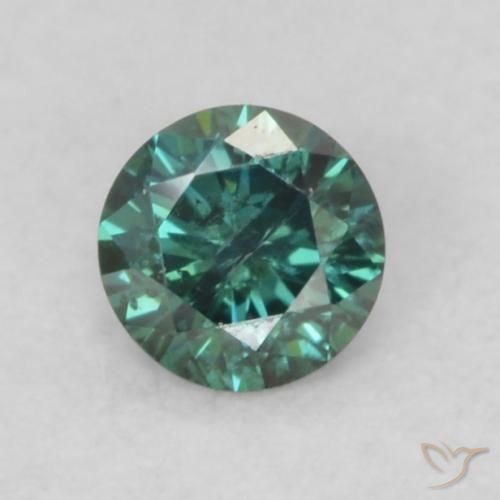 0.09ct Natural Verde Diamante, Redondo, VS