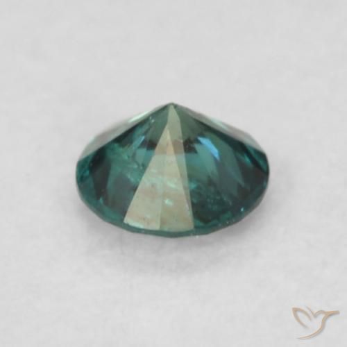 Diamante Verde natural de 0.09 ct, Redondo, VS