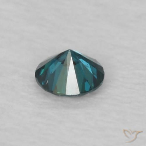 Diamante Azul natural de 0.05 ct, Redondo, VVS