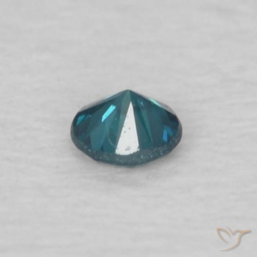 Diamante Azul natural de 0.04 ct, Redondo, VVS