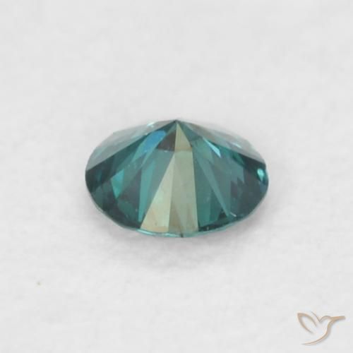 Diamante Verde natural de 0.06 ct, Redondo, VVS-VS