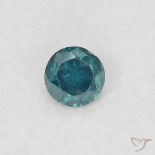 0.03ct Natural Verde Diamante, Redondo, VVS-VS