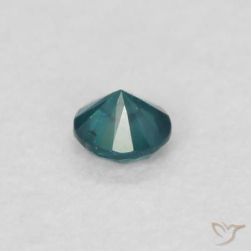 Diamante Verde natural de 0.03 ct, Redondo, VVS-VS