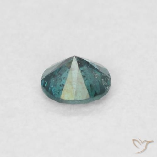 Diamante Verde natural de 0.08 ct, Redondo, VVS-VS
