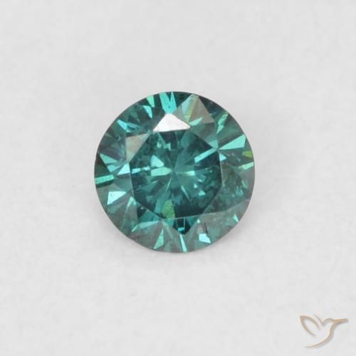 0.07ct Natural Verde Diamante, Redondo, VS