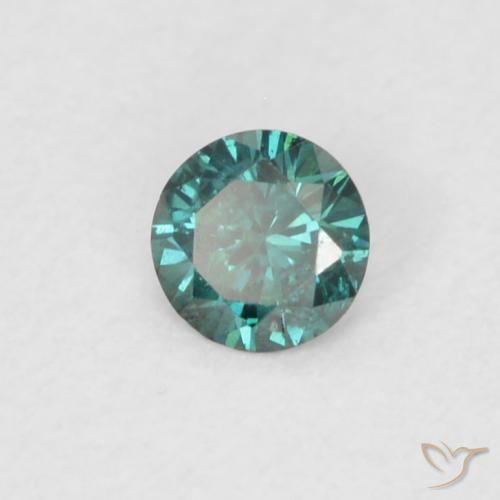 Diamante Verde natural de 0.07 ct, Redondo, VS