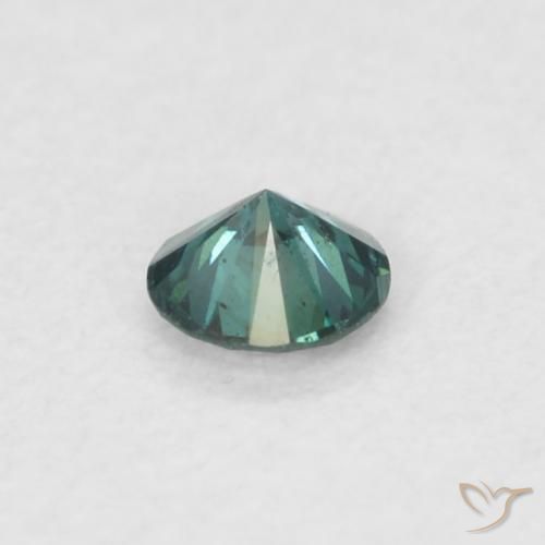 Diamante Verde natural de 0.07 ct, Redondo, VS