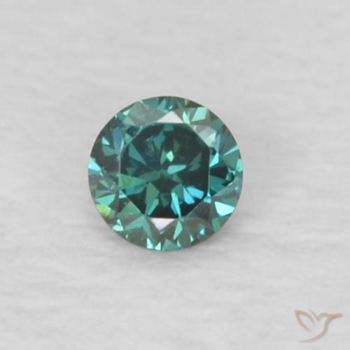 0.04ct Natural Verde Diamante, Redondo, VVS