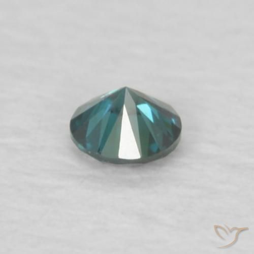 Diamante Verde natural de 0.04 ct, Redondo, VVS