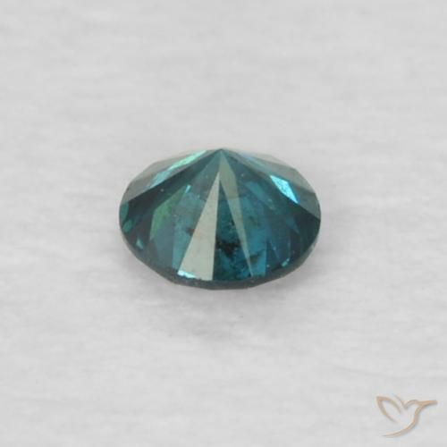 Diamante Azul natural de 0.04 ct, Redondo, VVS