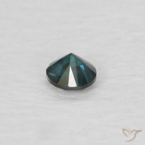 Diamante Verde natural de 0.03 ct, Redondo, VVS-VS