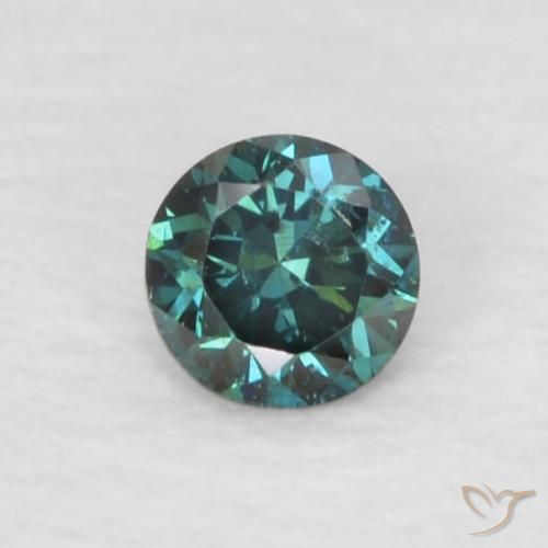 0.06ct Natural Verde Diamante, Redondo, VVS-VS