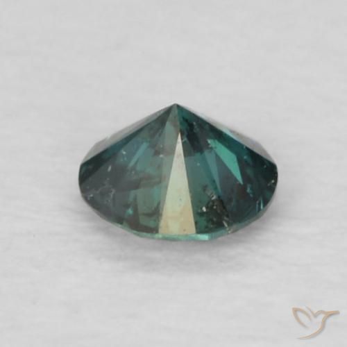 Diamante Verde natural de 0.08 ct, Redondo, VVS-VS