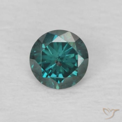 0.11ct Natural Verde Diamante, Redondo, VS