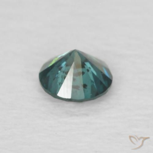 Diamante Verde natural de 0.11 ct, Redondo, VS