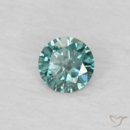 0.03ct Natural Verde Diamante, Redondo, VS