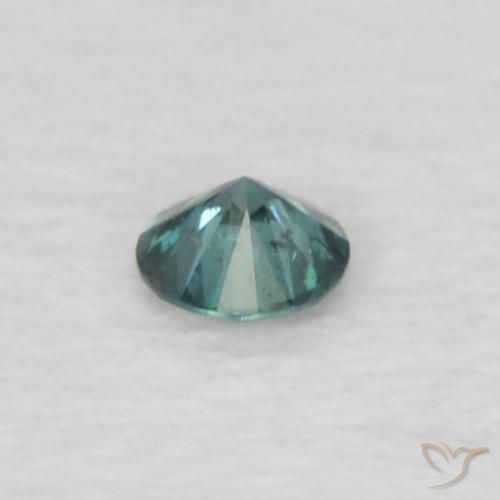 Diamante Verde natural de 0.03 ct, Redondo, VS