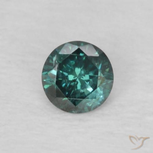 0.09ct Natural Verde Diamante, Redondo, VS