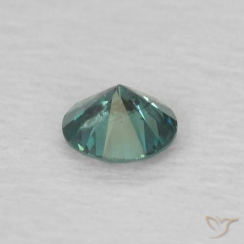 Diamante Verde natural de 0.09 ct, Redondo, VS
