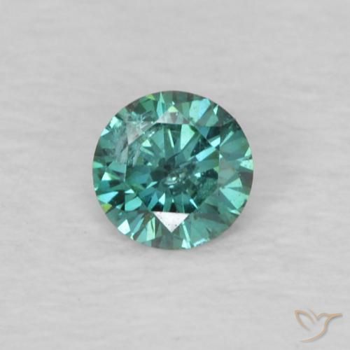 0.07ct Natural Verde Diamante, Redondo, VS