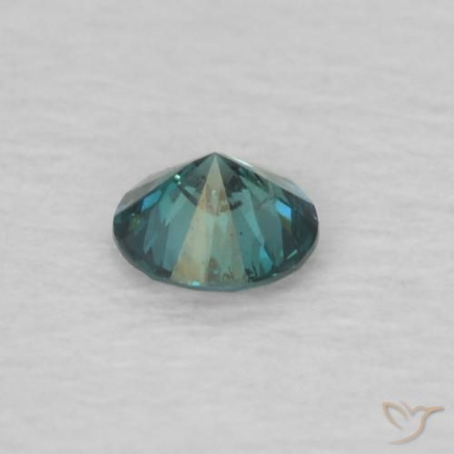 Diamante Verde natural de 0.07 ct, Redondo, VS