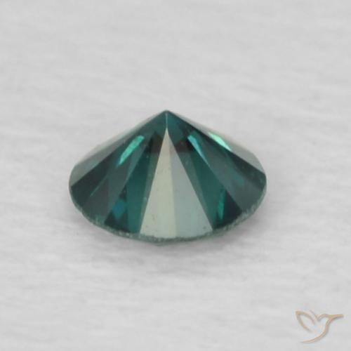 Diamante Verde natural de 0.06 ct, Redondo, VS