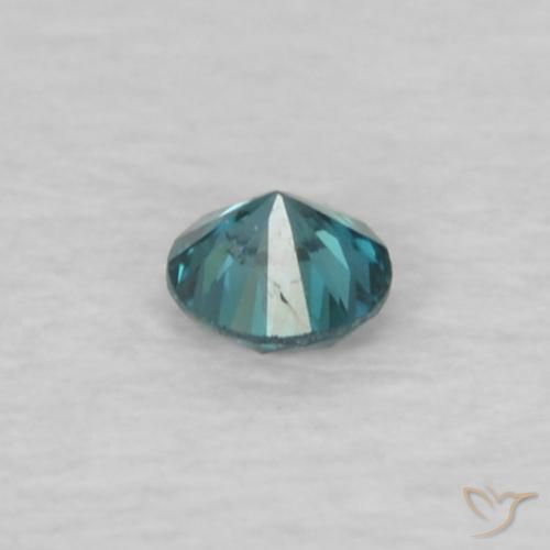 Diamante Azul natural de 0.04 ct, Redondo, VS