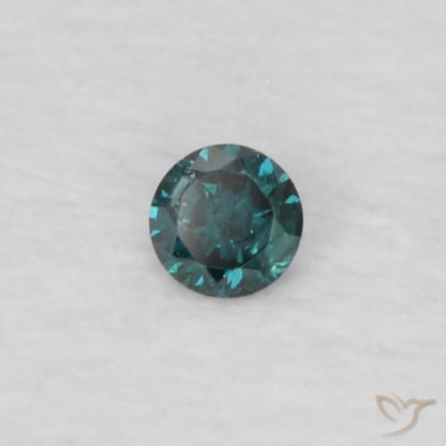 Diamante Verde natural de 0.02 ct, Redondo, VS