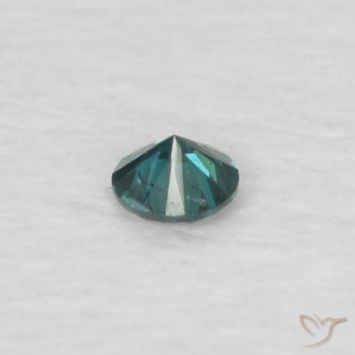 Diamante Verde natural de 0.02 ct, Redondo, VS