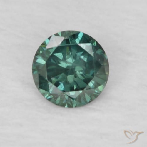 0.06ct Natural Verde Diamante, Redondo, VS