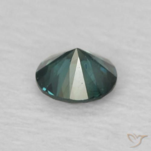 Diamante Verde natural de 0.06 ct, Redondo, VS