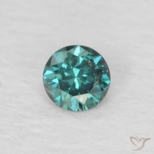 0.03ct Natural Verde Diamante, Redondo, VS