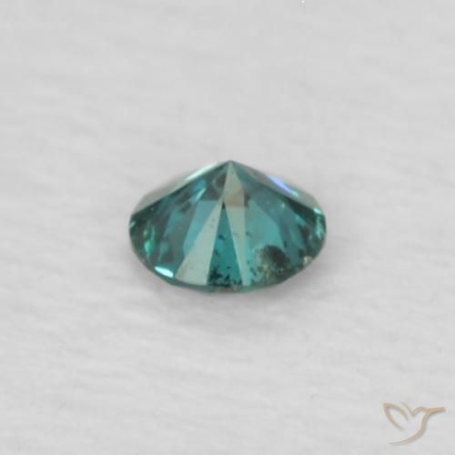 Diamante Verde natural de 0.03 ct, Redondo, VS
