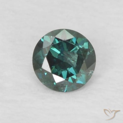 0.06ct Natural Verde Diamante, Redondo, VS