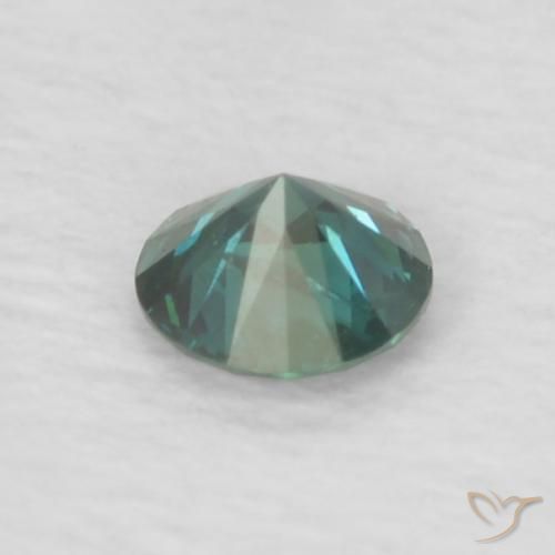 Diamante Verde natural de 0.06 ct, Redondo, VS
