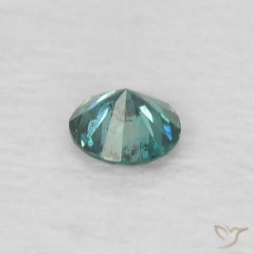 Diamante Azul natural de 0.04 ct, Redondo, VS