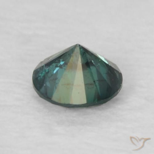 Diamante Verde natural de 0.11 ct, Redondo, VS