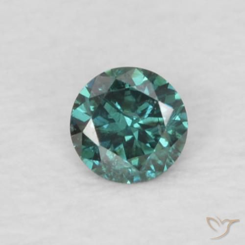 0.05ct Natural Verde Diamante, Redondo, VS