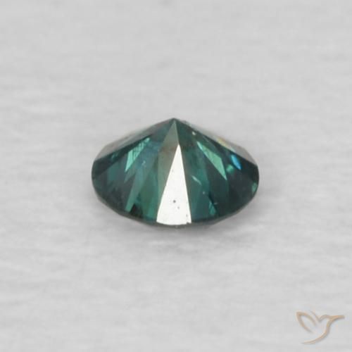 Diamante Verde natural de 0.05 ct, Redondo, VS